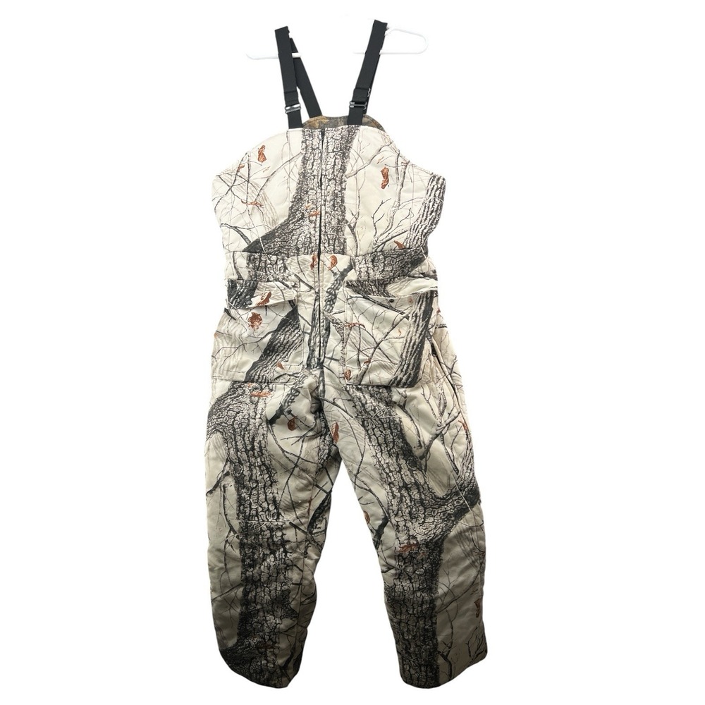 Vintage Walls Blizzard Pruf Realtree Reversible Camo Bib Overalls Men XL Insulat